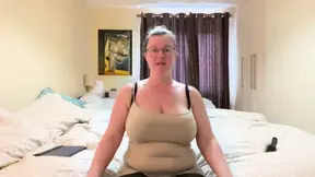 Absolutely Glorious Solo Self-Filmed: Big Titted MILF Teases Herself with