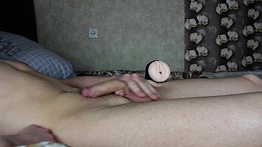 Creampie! Cums In A Fake Vagina!