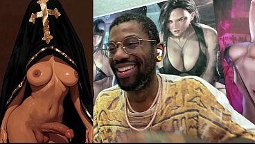 Devoted Transgender Church Follower Leaking Holy Pre-Cum, AI Generated