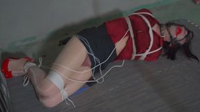 Motion-Detected Shock: The Hogtied Femboy's Desperate Struggle