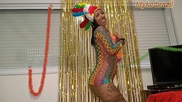 Carnaval do Myke Brazil 2024 com Fabinho costa e millena Gomes ela adora sex anal