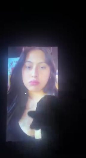 Teen with natural big tits plays for the camera