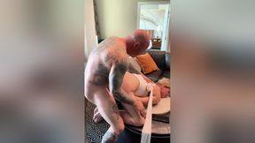 Fucked Hard From Behind Before Going Out To Dinner
