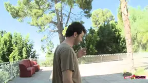 Rayveness gets plowed and cums hard with James Deen