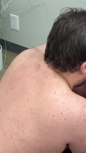 Straight Office feeds his Cum and Piss to a Fag Slut   Clip 1