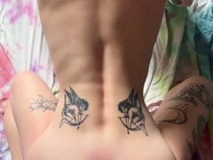 Tiny amateurs ass craves big toys