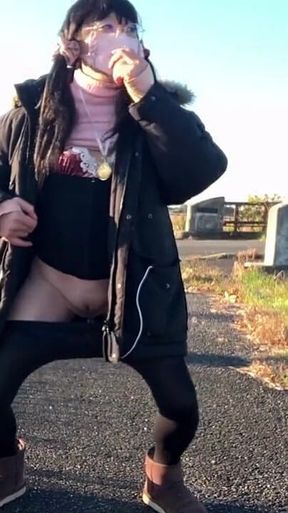 Self-training No. 37: Daily Morning Exposure Walk in Stockings Only