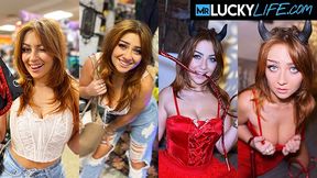 Sex hungry Kira's casting sex