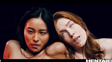 Jia Lissa and Rae Lil Black bred by alien monster all the way through