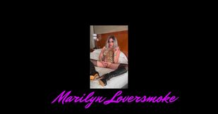 Marilyn Smoking Fetish Big Cock Leather Boot Hotel Cum Orgasm Masturbation Session