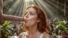 a skinny redhead bitch dragged me to her house so i could fuck her. [ai]