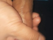 Taking out my micropenis and lotioning it up only to jerk off and then a milky cumshot