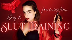 Feminized Slut Mastery: Day 2  Heel Worship & Makeover Humiliation