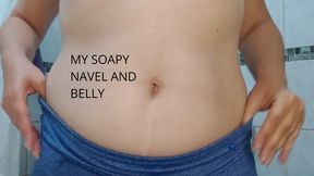 My soapy navel and belly