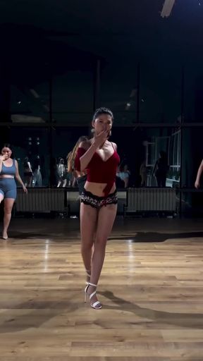 Dancer in red top