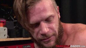 ”Brian Bonds tied up & ravaged bareback in BDSM encounter”