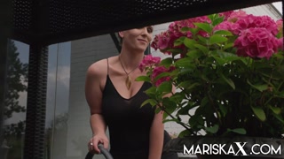 MARISKAX French MILF Sandy Lou ass fucked outdoors