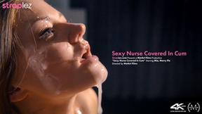 ”Her strapless dildo squirts all over her GF's adorable face”