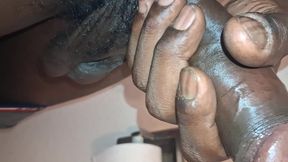 Close up Jerking Juicy BBC