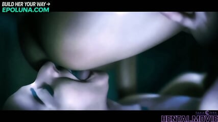 AI HENTAI - Haunted House Lesbian Threesome - Alien Creatures Possess Hot Babes