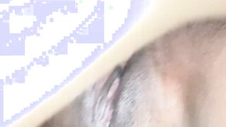 His huge Latina cock digs inside my african twat till I squirt