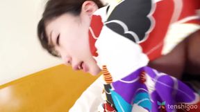 Yuuka Kamakura In Asian In Kimono Is Sucking Dick And Getting Nailed Hard