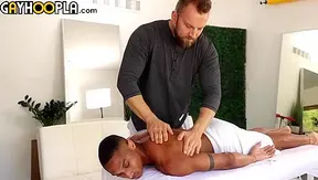 Masseur Bryce Beckett Rips into Eli Bennett's Tight Black Ass
