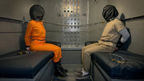 Double Self Bondage in Jail - Elise Graves, Heavy - Bondage-loving inmate Heavy convinces cellmate Elise to engage in partnered self-bondage play that turns inescapable