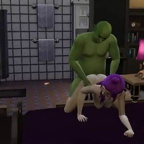 HARD HORNY OGRE FUCKS LOCAL PIXIE SLUT DOGGYSTLE