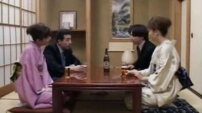 ”Japanese fourway fuck groupsex gets wet & messy”