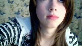 Barely legal ginger haired shemale masturbates for me on webcam