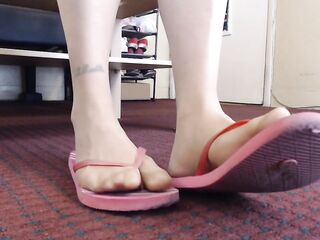 Hose and Flip Flops