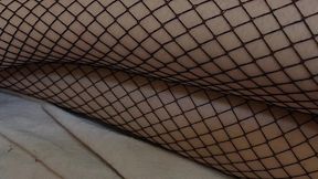 kinky dark, dirty disused building. gunged in black stockings and suspenders wam