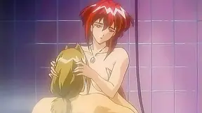 Class Reunion 3 - Sexy anime redhead has a steamy romantic fuck in the shower