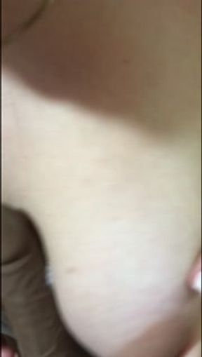 I suck my girlfriend's dildo and she makes a hot video.