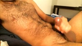 Jerk-off with Cum in Cum Drum