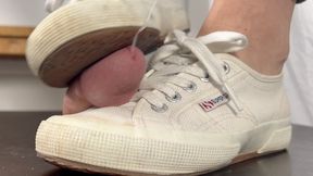 Shoejob and Cocktrampling in Superga Sneakers - Sneaker fetish in well worn Sneakers - CBT, Giantess and Cock crushing with Tramplegirl Leila - Shoe slave and Giantess View edit - 4k