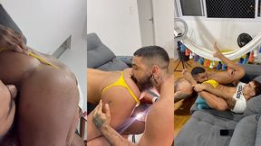 urso pauzudo comendo passivo de calcinha