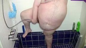 Fat guy in the shower #3