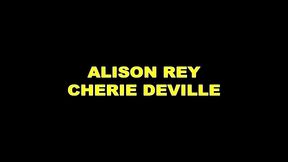 alison rey gets lesbian ass eating and fingering from cherie deville
