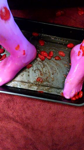 Gay, cd, for wet nylon feet and food lovers.