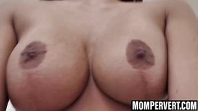 MOM Desiree Clutch gives a horny blowjob then gets banged