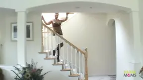 White brunette milf gets BBC anal pounded for intense climax