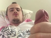 Woke Up Ready to Cum! Moaning Morning Cumshot While Wearing My Onesie