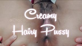 Creamy Hairy Pussy