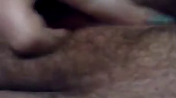 Chubby teen with amazing tits masturbates her wet hairy pussy
