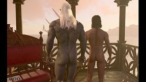 Baldur'_s Gate 3 Naked Playthrough: Gale Romance Gay Sex Scene (no mods)