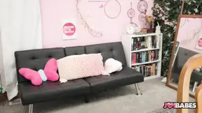 Dakota Marr Brunette Bombshell Teases with JOI Strips and Finishes with a Moan