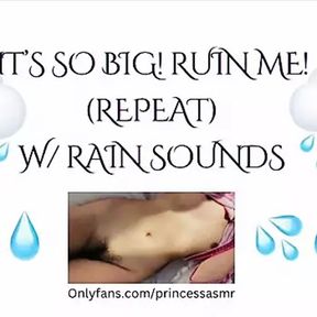 ITS SO BIG! RUIN ME! (Rain ASMR)