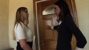 Aurora Snow And Amber Rayne Suck A Huge Black Cock